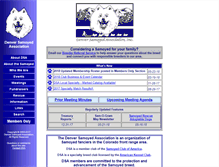 Tablet Screenshot of denversamoyed.org